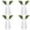 White-4pcs, variant on Lanola 2-Pack White Wreath Sash , Embroidery Blank Textured Twill Finish Ribbon for Front Door Wreath, Bouquet and Wedding Decor
