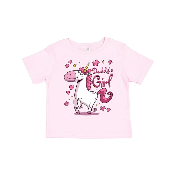 Inktastic Daddy's Girl Unicorn Girls Toddler T-Shirt