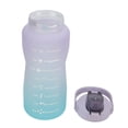 thumbnail image 3 of Botella De Agua Deportiva Grande, Jarra De Agua Motivacional Sin BPA De 2000 Ml Con Tapa Abatible A Prueba De Fugas Y Asa, Para Senderismo, Ciclismo, Correr,, 3 of 7