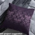 thumbnail image 3 of Erosebridal Luxry Purple Damask Decorative Fabric Classical Flowers Upholstery Fabric Tree of Life and Moon Sun Pattern DIY Fabric for Bedroom European Style Indoor Outdoor Fabric,2 Yards Purple, 3 of 5