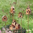 thumbnail image 4 of Vikakiooze Promotion on Sale! Pet Supplies bird feeders Metal House With Poles Outdoor House Stake Bird House For Patio Backyard Patio Outdoor Garden Decoration, 4 of 6