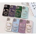 thumbnail image 2 of Linda funda de teléfono 3D Hello Cat Kitty Holder TPU para iPhone 14 13 12 11 pro max con espejo para moda femenina 2023 nuevo, 2 of 4