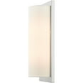 thumbnail image 6 of 6 inch 2 Light Brushed Nickel Wall Sconce with Hand Crafted Off-White Fabric Hardback Shade Shade, 6 of 7
