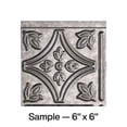 thumbnail image 1 of FASÃ„DE Traditional Style/Pattern 1 Decorative Vinyl Backsplash Panel in Galvanized Steel (6X6 Inch Sample), 1 of 4