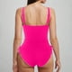 thumbnail image 4 of Trajes de baño de una pieza para mujer, conjuntos de bikini sin espalda con tirantes ajustables a la moda de color sólido para mujer, traje de baño para mujer, 4 of 4