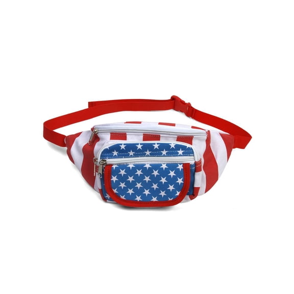 GT Collection USA Flag Patriotic  Adjustable Fanny Pack