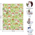 thumbnail image 4 of Red Mushroom Frog Green Pattern Blanket,Comfortable Soft Flannel Throw Blanket,All Season,Warm Lightweight Blankets for Sofa Bed Couch Living Room Chair,30"x40", 4 of 4