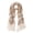 Beige, variant on Premium Long Dual Tone Fair Isle Knit Warm Winter Fringe Scarf