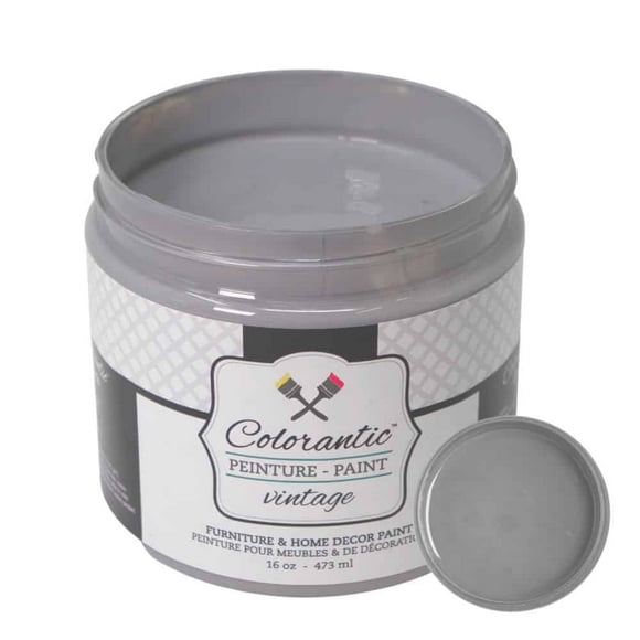Colorantic | GREY GLAZE for Faux-Fini Stain Old Barn Style - Fabric Paint Medium - Glitter Paint Additive Medium - Leather Paint (Grey - 8 oz)