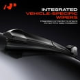 thumbnail image 3 of A-Premium Windshield Wiper Blades Compatible with Ford Explorer 2002-2004, Expedition 2008-2024, Crown Victoria - 22" and 22", Hook Connector, with Wear Indicator & Towel, Left and Right (Pack of 2), 3 of 5