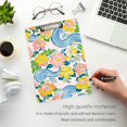 thumbnail image 3 of FORMRS Acrylic Clipboard with Low Profile Clip Standard A4 Letter Size, 12.5" x 9", Blue Floral Wave, 3 of 8