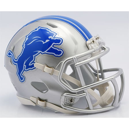 Detroit Lions 2017-2023 Throwback Riddell NFL Speed Mini Helmet