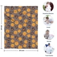 thumbnail image 4 of Halloween Pumpkins and Witch Hats Blanket,Comfortable Soft Flannel Throw Blanket,All Season,Warm Lightweight Blankets for Sofa Bed Couch Living Room Chair,30"x40", 4 of 4
