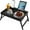 Black Medium, variant on khhdgfhh Bed Tray Table with Folding Legs  Bamboo Breakfast Food Tray with Media Slot  Use As Platter  Laptop Desk  Snack  TV Tray Kitchen Serving Tray (White Extra-Large Size)