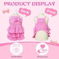 thumbnail image 4 of HQREA Girl Cake Dresses for Small Dogs Summer Puppy Cat Outfits with Bow for Chihuahua, 4 of 6