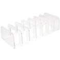 thumbnail image 1 of FELTECHELECTR Organizador de tocador transparente con compartimentos para paletas de sombras de ojos, caja de almacenamiento para el hogar, 1 of 7