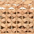 thumbnail image 2 of happimess Quinn Bohemian Cottage Woven Hyacinth Rectangular Storage Baskets with Handles, Natural (Set of 3), BSK2010A-3SET, 2 of 7
