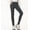 Dark Gray, variant on Eltusu Girls Cotton Leggings, Stretch Pockets Thermal Elastic Waist Tight Pants Black Size 2-15T