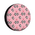 thumbnail image 1 of Fotbe Valentine'S Day Panda Funda de Llanta de Repuesto con Estampado, Engrosada, Ajuste Universal para Jeep, Remolque, RV, SUV, Camión-14 inch, 1 of 6