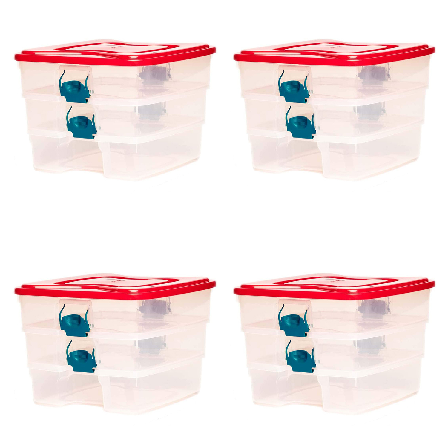 Homz 3in1 Organizer Clear Storage Container Bin w/ Security Latches