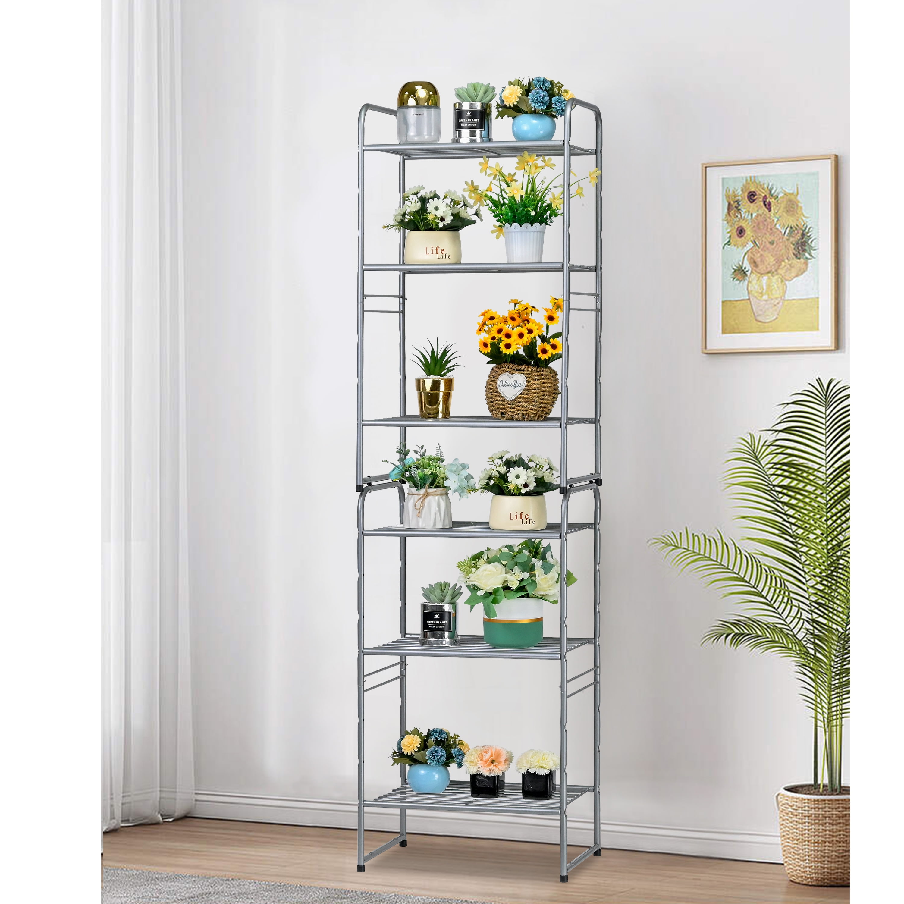3-Tier Metal Wire Shelving Rack, Storage Shelves for Kitchen Pantry, 12"D x 17.8"W x 31.5"H, Silver