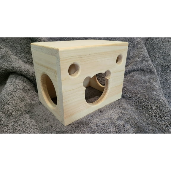 Chinchilla Hut Hideout House for Chinchilla Kiln Dried Pine Wood