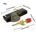thumbnail image 3 of SIfdSeng Get it Fast Fashion Craft 2281 Choice Gold Long Red Rose In A Wedding Set Of 1, 3 of 6