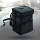 thumbnail image 2 of Mini bote de basura impermeable para automóvil con tapa y bolsillos de almacenamiento, accesorios para colgar bolsas de basura para automóvil, bote de basura multiusos para automóvil (negro), 2 of 4