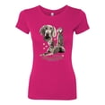 thumbnail image 2 of If It's Not a Weimaraner It's Just a Dog Gift | Womens Dog Lover Slim Fit Junior Tee, Raspberry, Medium, 2 of 3