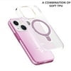 thumbnail image 6 of FIEWESEY for iPhone 15 Plus Case,with 360°Rotatable Ring Mlitary Drop Protection Translucent Slim Protective Ring Holder Shockproof Case Cover for iPhone 15 Plus 2023 (Pink), 6 of 7