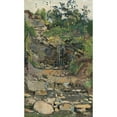 thumbnail image 3 of Ferdinand Hodler 12x18 Black Modern Framed Museum Art Print Titled - Waterfall in the Savoy Region, 3 of 5