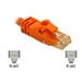 C2G 3ft Cat6 Snagless Unshielded (UTP) Network Crossover Patch Cable - Orange - crossover cable - 3 ft - orange