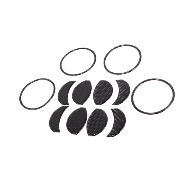 Cubierta de Sticker para la Salida de Aire Acondicionado para Toyota Tacoma 2016-2023 Fibra de Carbono Negra 4 Juegos