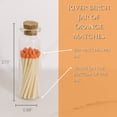 thumbnail image 2 of Orange Tip Decorative Matches, 60 Small Premium Wooden Matches | Artisan Matches for Candles, Safety Matches for Lighting Candles with Match Striker On The Bottle | Perfect Candle Accessories, 2 of 4