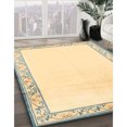 thumbnail image 3 of Ahgly Company Machine Washable Indoor Square Contemporary DarkKhaki Green Area Rugs, 3' Square, 3 of 7