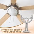 thumbnail image 4 of Uxcell Ceiling Fan Blades Arms Replacement, 5 Pcs 52" Fan Blade Replacement Parts Mounting Bracket Kit for Replacing the Worn Fan Blades, Iron, 4 of 7