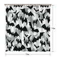 thumbnail image 5 of Black and Gray Halloween Bats Shower Curtain 72"x72" ,Bathroom Decorative Shower Curtains Set with 12 Hooks,Modern Waterproof Washable Shower Curtain, 5 of 6