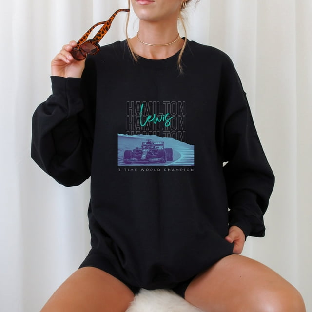 Lewis Hamilton Car Sweatshirt Formula One Crewneck Lewis Hamilton Gift F1 Gift Racing In - As Picture - S