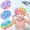 Tie Dye, variant on OlyPegic Shower Cap for Kids, 3 Pcs Kids Shower Caps for Girls, Cute Rainbow Hair Cap Wide Elastic Band, Plastic Reusable Waterproof Toddler Shower Cap, Large Bath Cap for Kids Girls Women