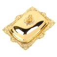 thumbnail image 3 of Plato de mantequilla de Metal, plato de mantequilla Vintage europeo, contenedor de mantequilla multifuncional rectangular para refrigerador de cocina, 3 of 5