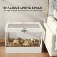 thumbnail image 3 of PawHut Hamster Cage with Openable Top, Hut, Seesaw, Ladder, Transparent Acrylic Panel Small Animal Habitat for Dwarf Hamster Gerbil, White, 3 of 8