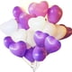 thumbnail image 5 of Paquete de látex con para bodas, cumpleañoss, telones de fondo, accesorios para fotografía Púrpura Colcomx Globos de corazón de látex de boda, 5 of 7