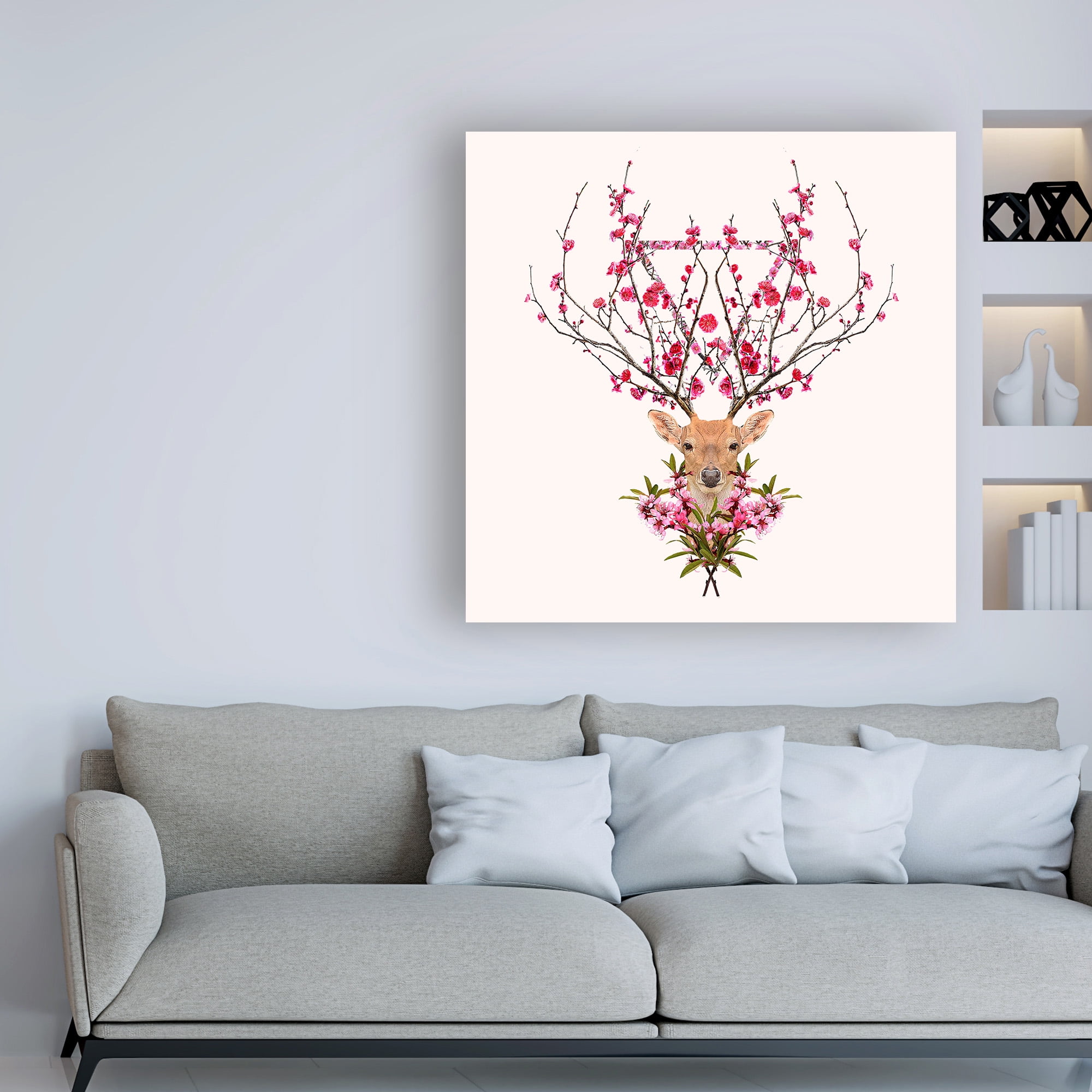 Trademark Fine Art 'Spring Deer' Canvas Art by Robert Farka