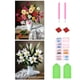 thumbnail image 1 of Pintura de diamante 5D DIY taladro redondo completo kit de ramo fresco decoración 30x40cm 2 piezas, 1 of 9