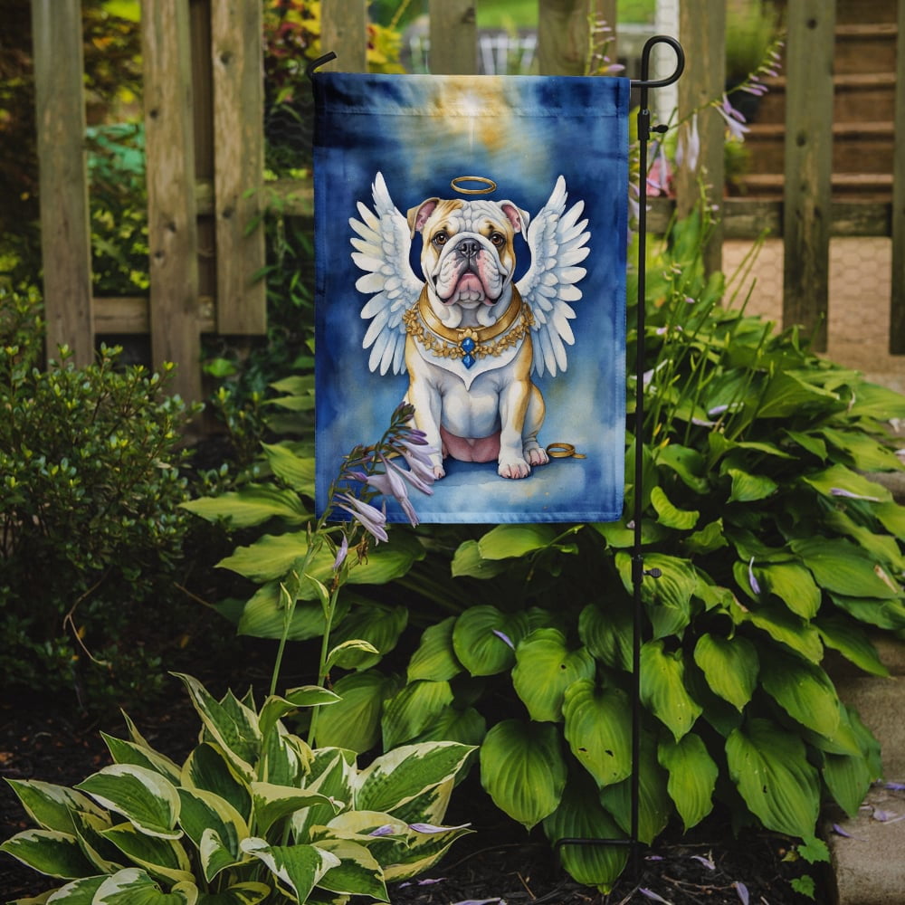 English Bulldog My Angel Garden Flag 11.25 in x 15.5 in
