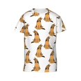 thumbnail image 4 of Wukai German Shepherd Dog Youth Unisex Short Sleeve T-Shirt for Boys, Girls, Teens, and Kids-X-Small, 4 of 7