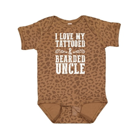 

Inktastic I Love My Tattooed & Bearded Uncle Gift Baby Boy Bodysuit