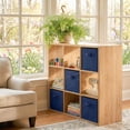 thumbnail image 6 of YOYTOO 2 Pack Foldable Cube Storage Bins, 11" Collapsible Fabric Cube Organizer Baskets Bins, Navy Blue, 6 of 8