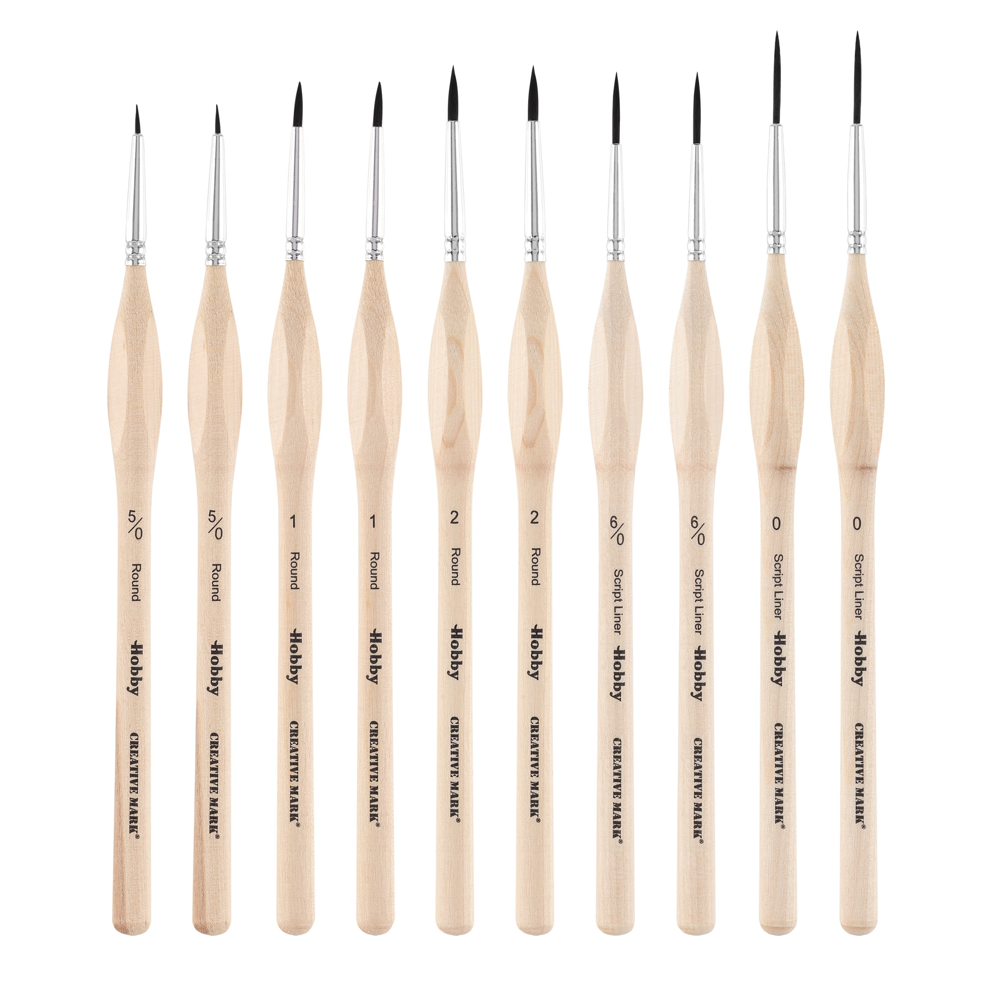 Creative Mark Disposable Varnish Brush Set - Single-Use Disposable Brushes  for Varnish, Most Paints, Gesso, & More! - 6-Pack 