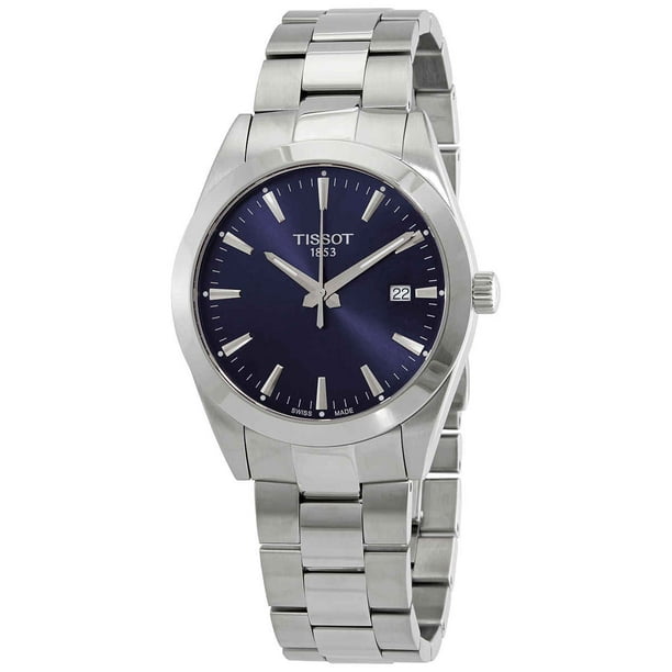 Tissot - Tissot T-Classic Quartz Blue Dial Men's Watch T127.410.11.041 ...